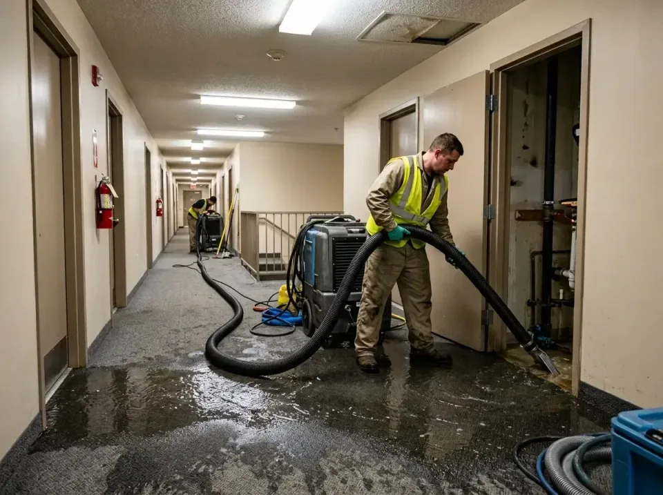 multi-unit-apartment-hallway-f-005 — frequently asked questions, Emergency Burst Pipe Water Extraction & Removal in Boulevar…